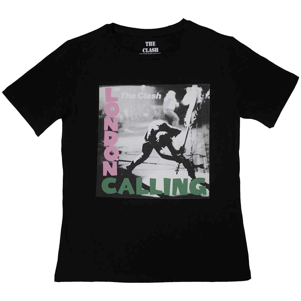 The Clash - London Calling Ladies Tshirt - Black